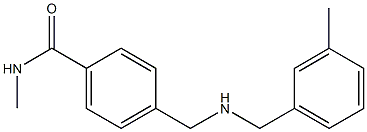 N-methyl-4-({[(3-methylphenyl)methyl]amino}methyl)benzamide Struktur