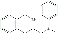 N-methyl-N-(1,2,3,4-tetrahydroisoquinolin-3-ylmethyl)aniline Struktur