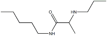 N-pentyl-2-(propylamino)propanamide Struktur