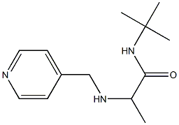 N-tert-butyl-2-[(pyridin-4-ylmethyl)amino]propanamide Struktur