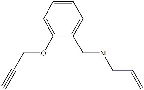 prop-2-en-1-yl({[2-(prop-2-yn-1-yloxy)phenyl]methyl})amine Struktur