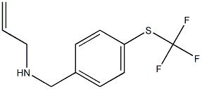 prop-2-en-1-yl({4-[(trifluoromethyl)sulfanyl]phenyl}methyl)amine Struktur