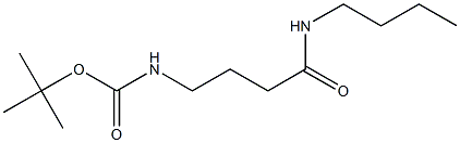 tert-butyl 4-(butylamino)-4-oxobutylcarbamate Struktur