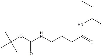 tert-butyl 4-(sec-butylamino)-4-oxobutylcarbamate Struktur