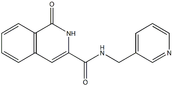 3-Isoquinolinecarboxamide,  1,2-dihydro-1-oxo-N-(3-pyridinylmethyl)- Struktur