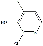 2-Chloro-3-hydroxy-4-methylpyridine Struktur