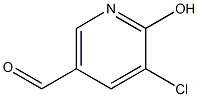 3-Chloro-5-formyl-2-hydroxypyridine Struktur