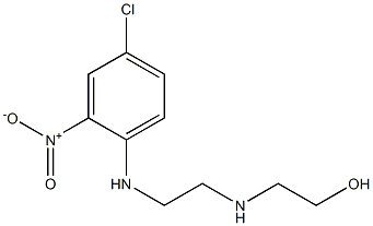 2-[(2-{4-chloro-2-nitroanilino}ethyl)amino]ethanol Struktur