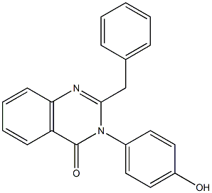 2-benzyl-3-(4-hydroxyphenyl)-4(3H)-quinazolinone Struktur