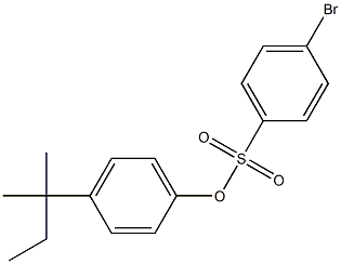 4-tert-pentylphenyl 4-bromobenzenesulfonate Struktur