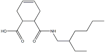 6-{[(2-ethylhexyl)amino]carbonyl}-3-cyclohexene-1-carboxylic acid Struktur