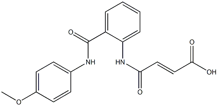 4-{2-[(4-methoxyanilino)carbonyl]anilino}-4-oxo-2-butenoic acid Struktur