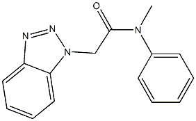 1H-1,2,3-benzotriazol-1-yl(phenyl)methyl(methyl)formamide Struktur