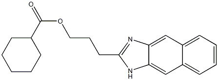 3-(1H-naphtho[2,3-d]imidazol-2-yl)propyl cyclohexanecarboxylate Struktur