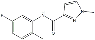 N-(5-fluoro-2-methylphenyl)-1-methyl-1H-pyrazole-3-carboxamide Struktur