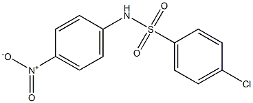 4-chloro-N-{4-nitrophenyl}benzenesulfonamide Struktur