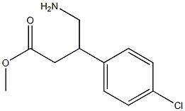 methyl 4-amino-3-(4-chlorophenyl)butanoate Struktur