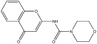 N-(4-oxo-4H-chromen-2-yl)-4-morpholinecarboxamide Struktur