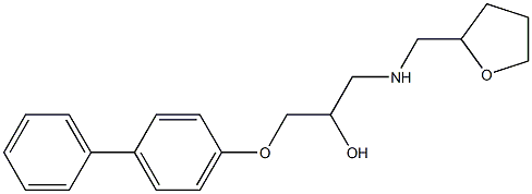 1-([1,1'-biphenyl]-4-yloxy)-3-[(tetrahydro-2-furanylmethyl)amino]-2-propanol Struktur