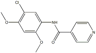 N-(5-chloro-2,4-dimethoxyphenyl)isonicotinamide Struktur