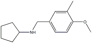 N-{[3-methyl-4-(methyloxy)phenyl]methyl}cyclopentanamine Struktur