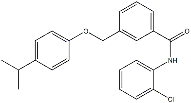 N-(2-chlorophenyl)-3-[(4-isopropylphenoxy)methyl]benzamide Struktur