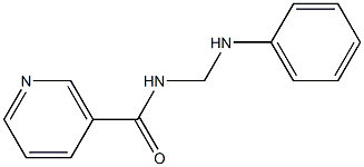 N-(anilinomethyl)nicotinamide Struktur