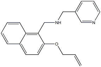 N-{[2-(allyloxy)-1-naphthyl]methyl}-N-(3-pyridinylmethyl)amine Struktur