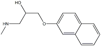 1-(methylamino)-3-(2-naphthyloxy)-2-propanol Struktur