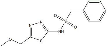 N-[5-(methoxymethyl)-1,3,4-thiadiazol-2-yl](phenyl)methanesulfonamide Struktur