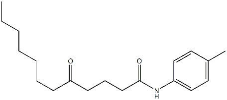 N-(4-methylphenyl)-5-oxododecanamide Struktur