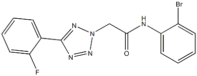 N-(2-bromophenyl)-2-[5-(2-fluorophenyl)-2H-tetraazol-2-yl]acetamide Struktur