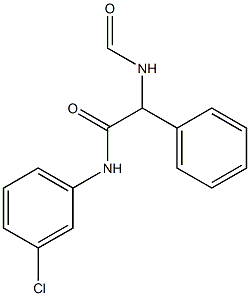 N-(3-chlorophenyl)-2-(formylamino)-2-phenylacetamide Struktur