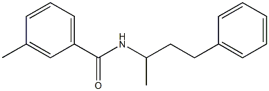 3-methyl-N-(1-methyl-3-phenylpropyl)benzamide Struktur