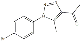 1-[1-(4-bromophenyl)-5-methyl-1H-1,2,3-triazol-4-yl]ethanone Struktur