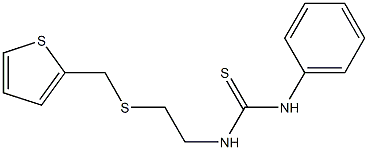 N-phenyl-N'-{2-[(thien-2-ylmethyl)sulfanyl]ethyl}thiourea Struktur