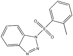 1-[(2-methylphenyl)sulfonyl]-1H-1,2,3-benzotriazole Struktur