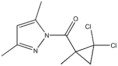 1-[(2,2-dichloro-1-methylcyclopropyl)carbonyl]-3,5-dimethyl-1H-pyrazole Struktur