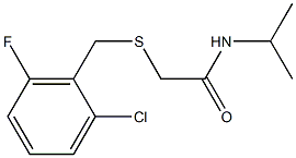 2-[(2-chloro-6-fluorobenzyl)sulfanyl]-N-isopropylacetamide Struktur