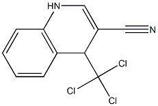 4-(trichloromethyl)-1,4-dihydroquinoline-3-carbonitrile Struktur