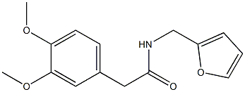 2-(3,4-dimethoxyphenyl)-N-(2-furylmethyl)acetamide Struktur