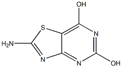 2-amino[1,3]thiazolo[4,5-d]pyrimidine-5,7-diol Struktur