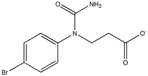 3-[(aminocarbonyl)-4-bromoanilino]propanoate Struktur