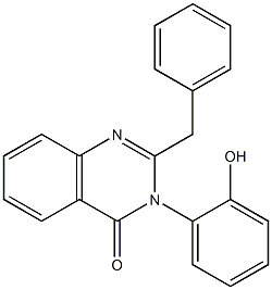 2-benzyl-3-(2-hydroxyphenyl)-4(3H)-quinazolinone Struktur