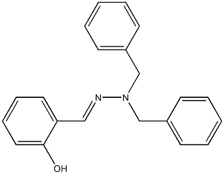 2-hydroxybenzaldehyde dibenzylhydrazone Struktur