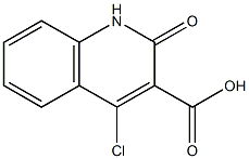 4-chloro-2-oxo-1,2-dihydro-3-quinolinecarboxylic acid Struktur