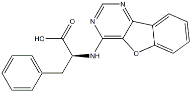 N-[1]benzofuro[3,2-d]pyrimidin-4-ylphenylalanine Struktur