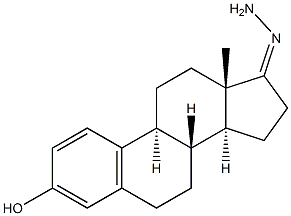 3-hydroxyestra-1,3,5(10)-trien-17-one hydrazone Struktur