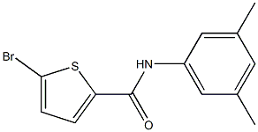 5-bromo-N-(3,5-dimethylphenyl)-2-thiophenecarboxamide Struktur