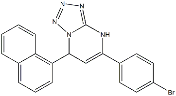 5-(4-bromophenyl)-7-(1-naphthyl)-4,7-dihydrotetraazolo[1,5-a]pyrimidine Struktur